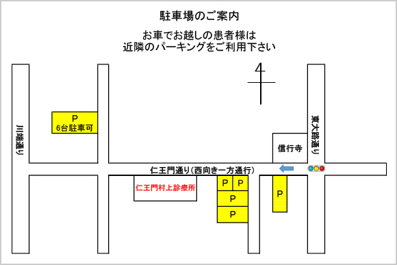 駐車場のご案内